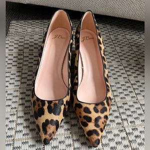 JCrew NWOT Laney Pumps, leopard calfskin